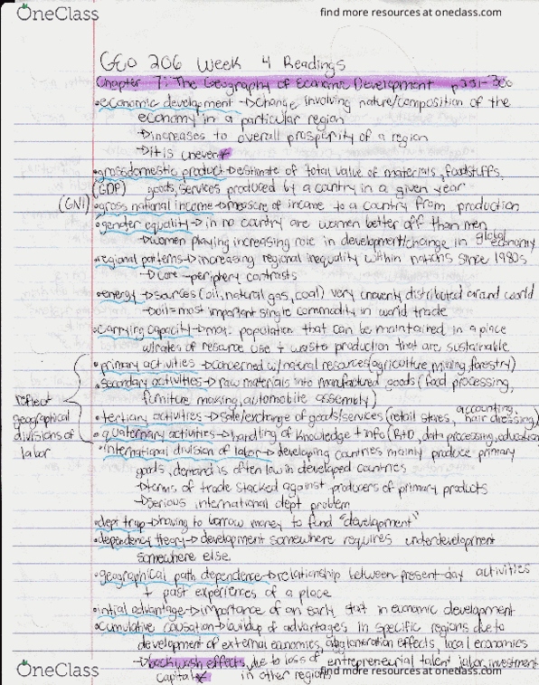 GEO 206 Chapter Notes - Chapter 7: Urt thumbnail