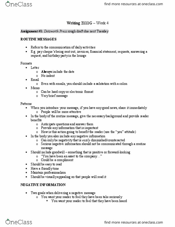 Writing 2111F/G Lecture Notes - Lecture 4: Semicolon, Dangling Modifier, Financial Statement thumbnail