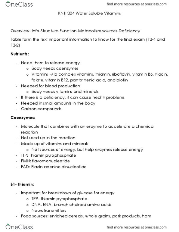 KNH 304 Lecture Notes - Lecture 10: Digestion, Corn Kernel, Immune System thumbnail