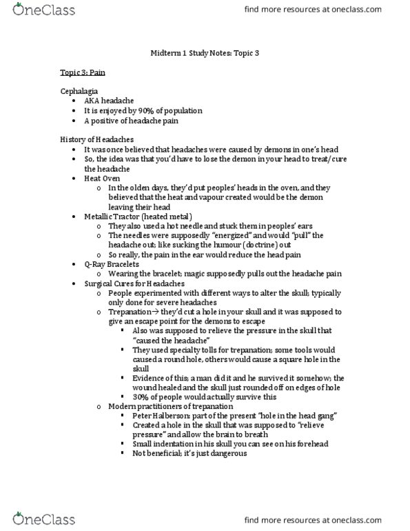 BPS 1101 Lecture Notes - Lecture 3: Eletriptan, Neuron, Phenethylamine thumbnail