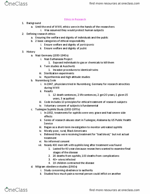 PSYC 2300 Lecture Notes - Lecture 6: Twin Study, Nuremberg, Hypothermia thumbnail