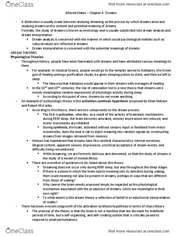 Psychology 2011A/B Chapter 4: Chapter 4 thumbnail