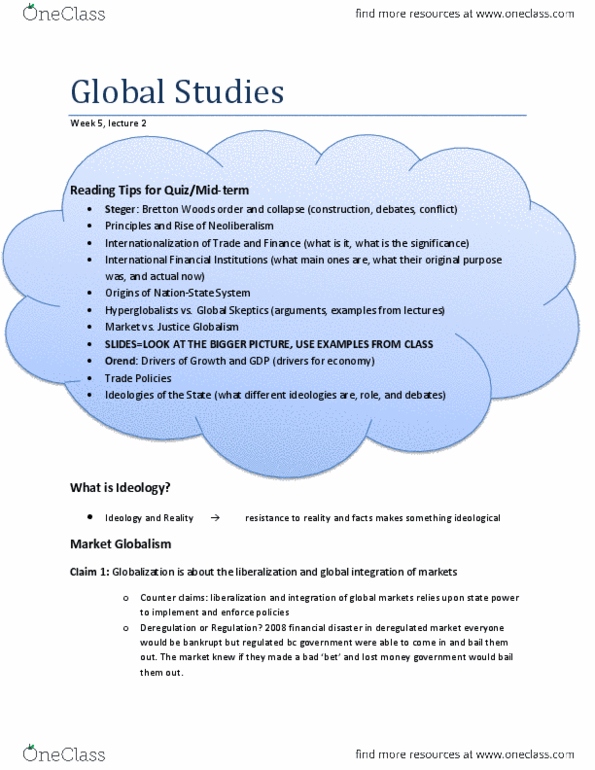 GS101 Lecture Notes - Lecture 5: Protectionism, Deglobalization, World Trade Organization thumbnail