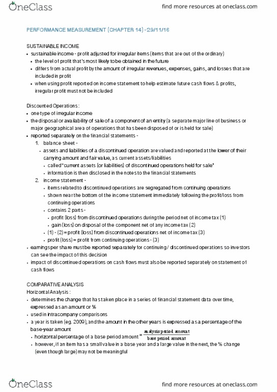 MGCR 211 Lecture Notes - Lecture 24: Cash Flow Statement, Cash Flow, Income Statement thumbnail