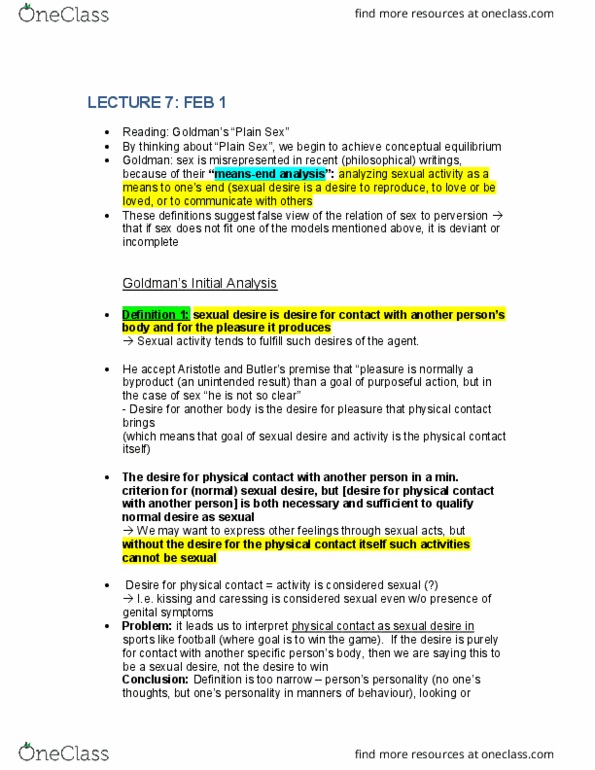 PHIL 259 Lecture Notes - Lecture 7: Reflective Equilibrium, Monogamy, Heterosexuality thumbnail