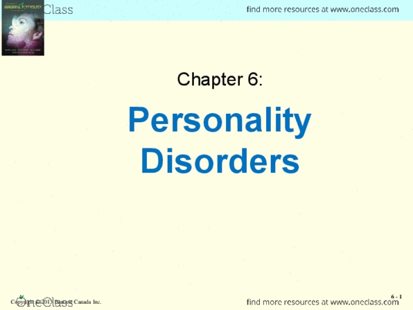 PSY 223 Lecture Notes - Paul Bernardo, Dsm-5, Dystonia thumbnail