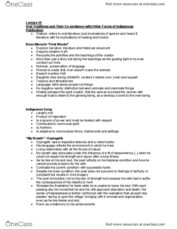 CS340 Lecture Notes - Lecture 3: Mnemonic, Winter Count, Knud Rasmussen thumbnail