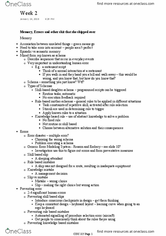 CISC 325 Lecture Notes - Lecture 2: Keyboard Layout, Structured Interview, Participant Observation thumbnail