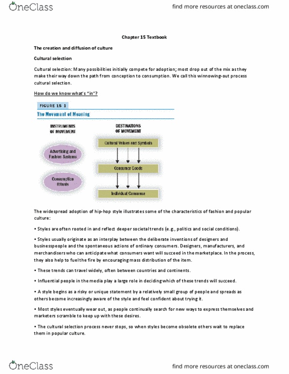 COMMERCE 3MB3 Chapter Notes - Chapter 15: Communications System, Media Play, Roland Barthes thumbnail