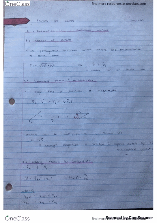 PHYS 101 Chapter 3: physics chapter 3 thumbnail