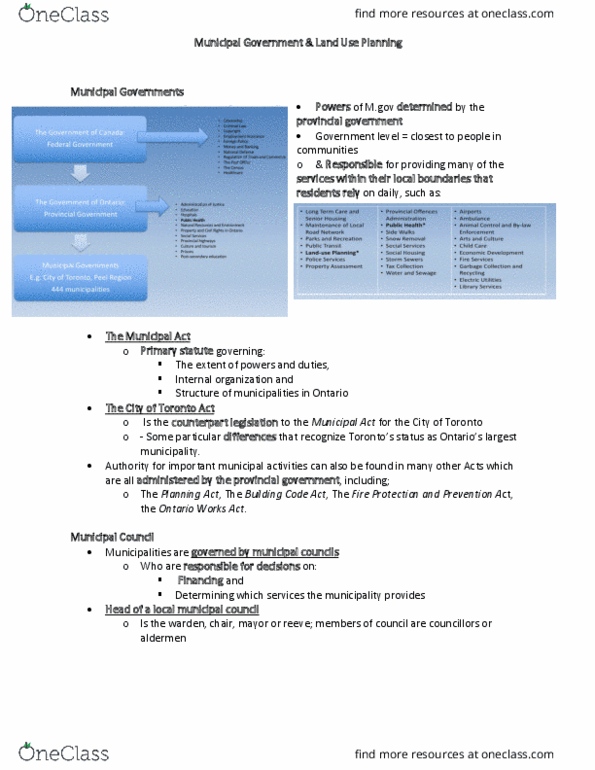 ENH 325 Lecture Notes - Lecture 2: Ontario Provincial Police, Regional Municipality Of Halton, Northern Ontario thumbnail