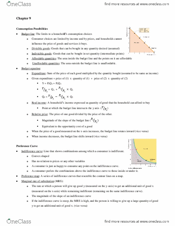 Economics 1021A/B Chapter Notes - Chapter 9: Real Income, Opportunity Cost, Divisor thumbnail