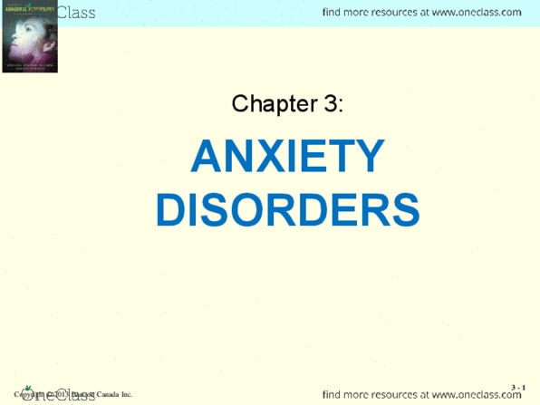 PSY 223 Lecture Notes - Pearson Education, Arachnophobia, Acute Stress Reaction thumbnail