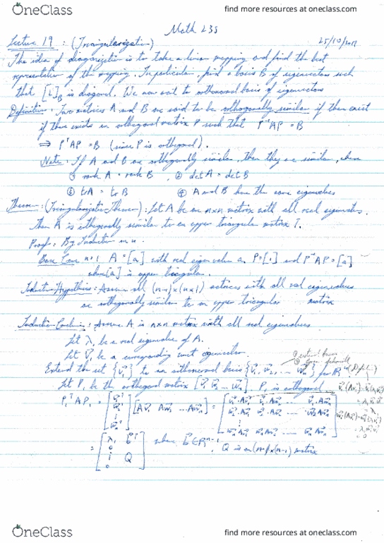MATH235 Lecture 24: MATH235 Lecture Notes 24 thumbnail