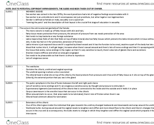 PSY354H5 Lecture Notes - Lecture 2: Granulosa Cell, Eve Ensler, Lumpectomy thumbnail