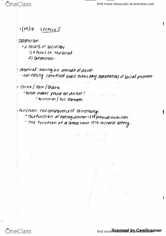 SOC 001 Lecture 5: Lecture 5 Notes thumbnail