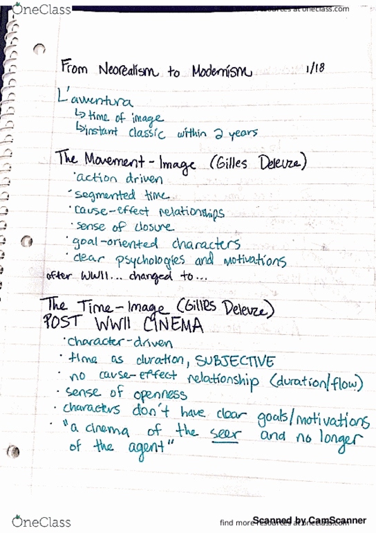 FILM 3013 Lecture 1: Film History 1/18 thumbnail