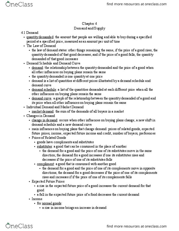 01:220:102 Chapter Notes - Chapter 4: Demand Curve, Normal Good, Economic Equilibrium thumbnail