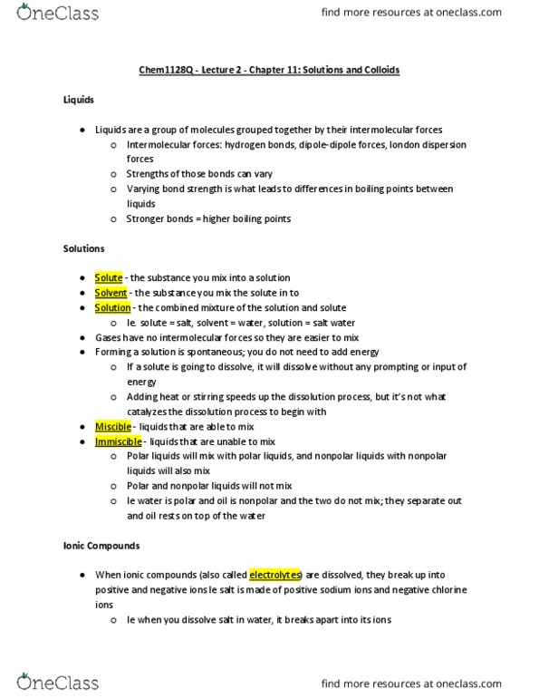 CHEM 1128Q Lecture Notes - Lecture 2: London Dispersion Force, Intermolecular Force, Boiling Point thumbnail