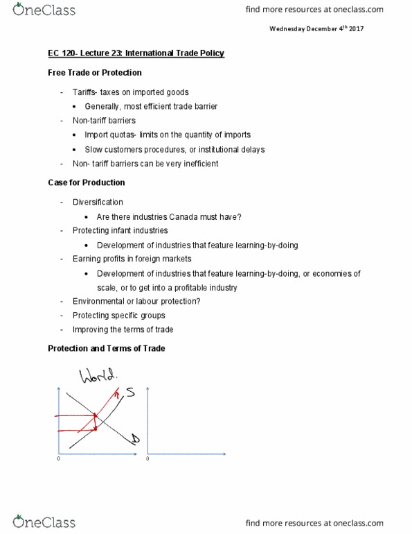 EC120 Lecture Notes - Lecture 23: Eurocopter Ec120 Colibri, Trade Barrier, Free Trade thumbnail