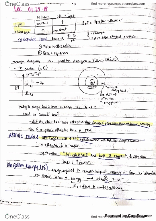 CHEM 1A Lecture 3: Coulomb's Law, Atomic Radius, Ionization Energy thumbnail