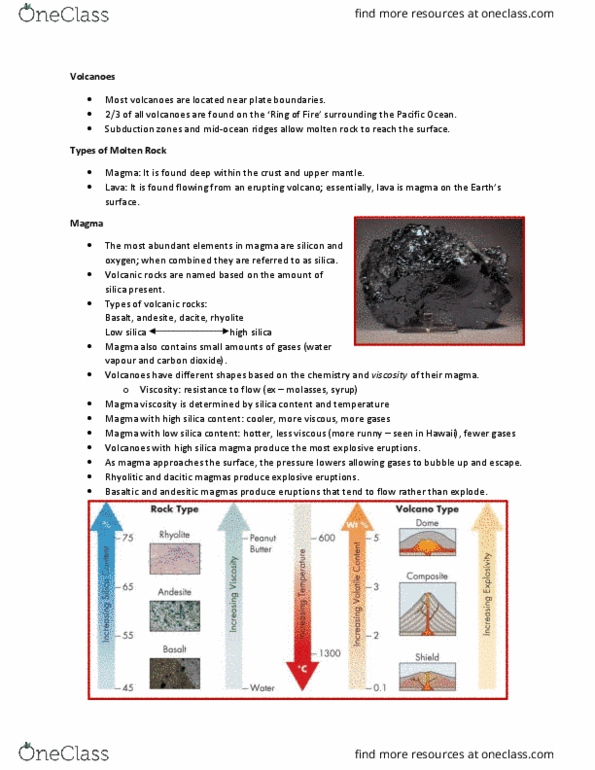 EARTHSC 2GG3 Lecture Notes - Lecture 6: Cinder Cone, Pyroclastic Rock, Stratovolcano thumbnail