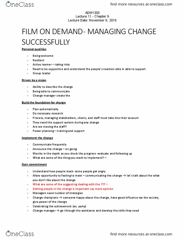 ADM 1300 Lecture Notes - Lecture 11: Filmon thumbnail