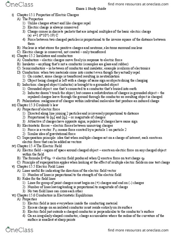 PHYS 142 Chapter Notes - Chapter 15: Electric Field, Test Particle, Inductor thumbnail