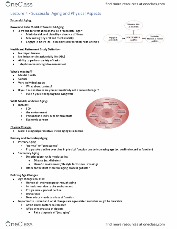 Health Sciences 2711A/B Lecture Notes - Lecture 4: Basal Metabolic Rate, Ejection Fraction, Human Musculoskeletal System thumbnail