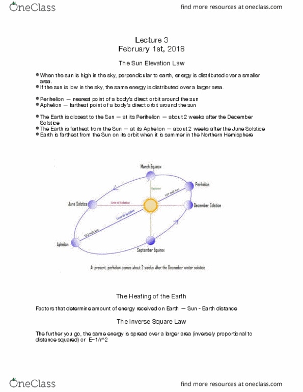 AOSC 200 Lecture Notes - Lecture 3: June Solstice, Northern Hemisphere, Axial Tilt thumbnail