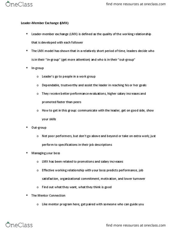 MGT 304 Lecture Notes - Lecture 13: Job Satisfaction, Organizational Commitment thumbnail