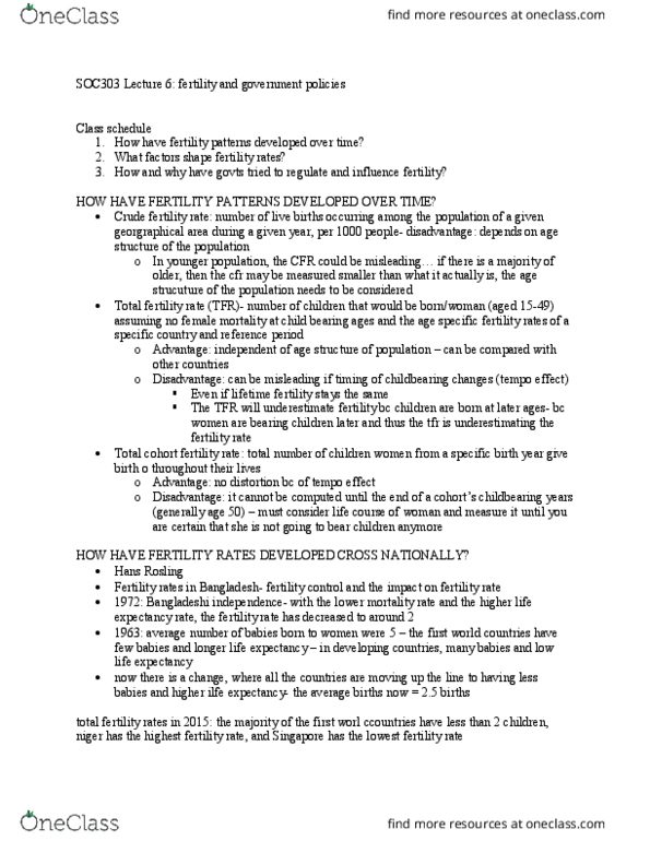 SOC303H1 Lecture Notes - Lecture 6: Hans Rosling, Living Wage, Dependency Ratio thumbnail