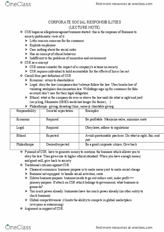 SMG SM 131 Lecture Notes - Lecture 8: Socially Responsible Investing, Customer Retention, Business Case thumbnail