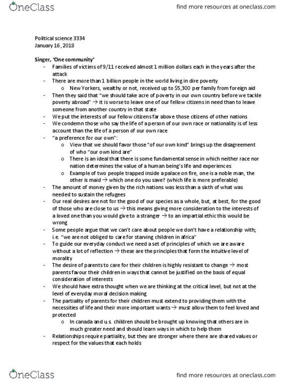Political Science 3334E Chapter Singer&Miller: Political Sciene 3334 Singer&Miller thumbnail