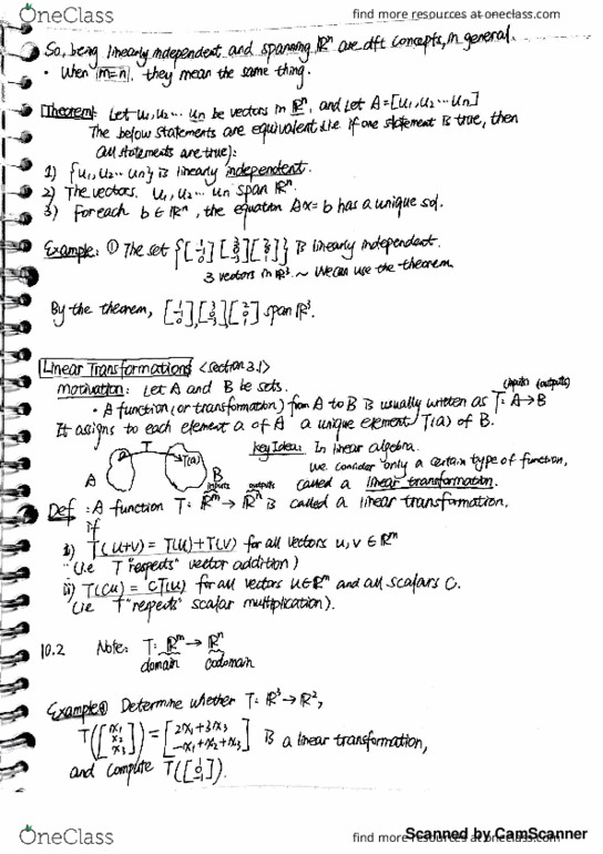 MAT223H1 Lecture 8: linear transformation thumbnail