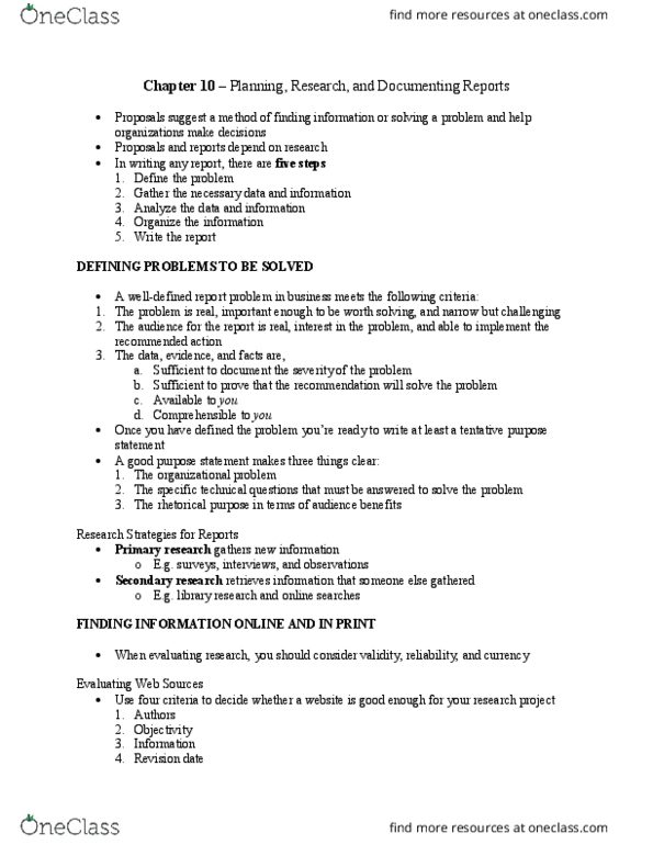 Writing 2111F/G Chapter Notes - Chapter 10: Structured Interview, Convenience Sampling thumbnail