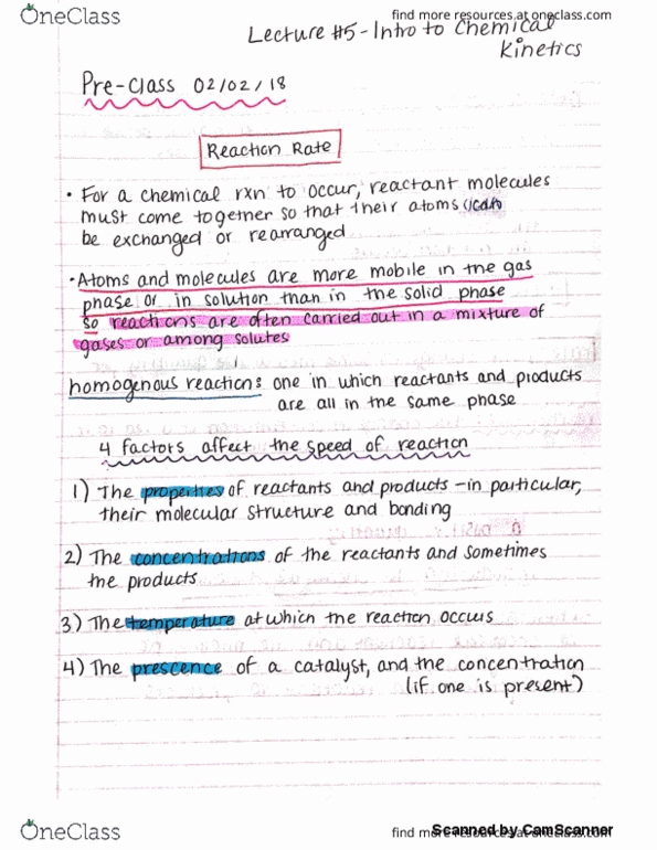 CHEM 104 Lecture 5: Functional groups and Kinetics thumbnail