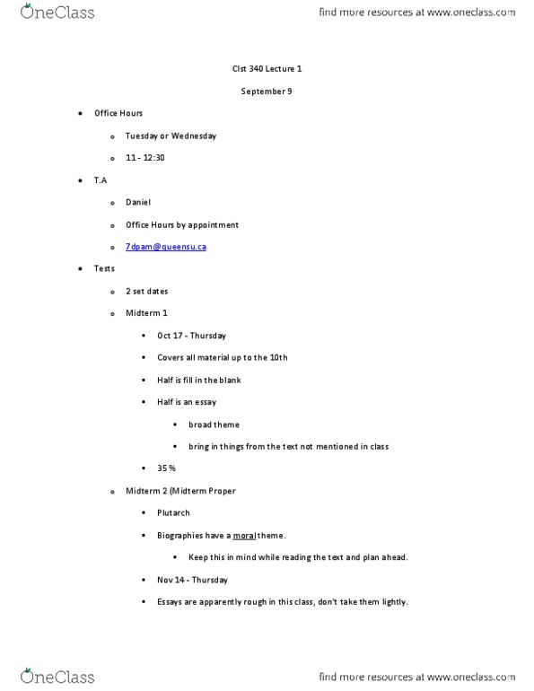 CLST 340 Lecture Notes - Indo-European Languages, Japhetites, Urnfield Culture thumbnail