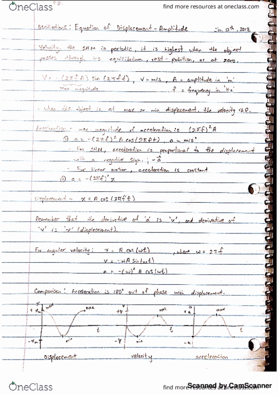 Physics 1029A/B Lecture 2: Oscillations thumbnail