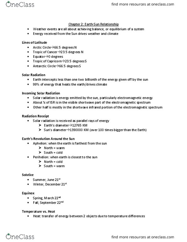 GY 101 Lecture Notes - Lecture 2: Electromagnetic Spectrum, Sensible Heat, Subsolar Point thumbnail