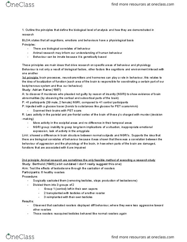 PSYC 102 Lecture Notes - Lecture 1: Positron Emission Tomography, Prefrontal Cortex, Brain Damage thumbnail