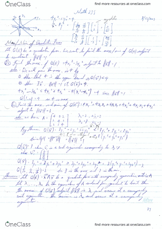 MATH235 Lecture 35: MATH235 Lecture Notes 35 thumbnail