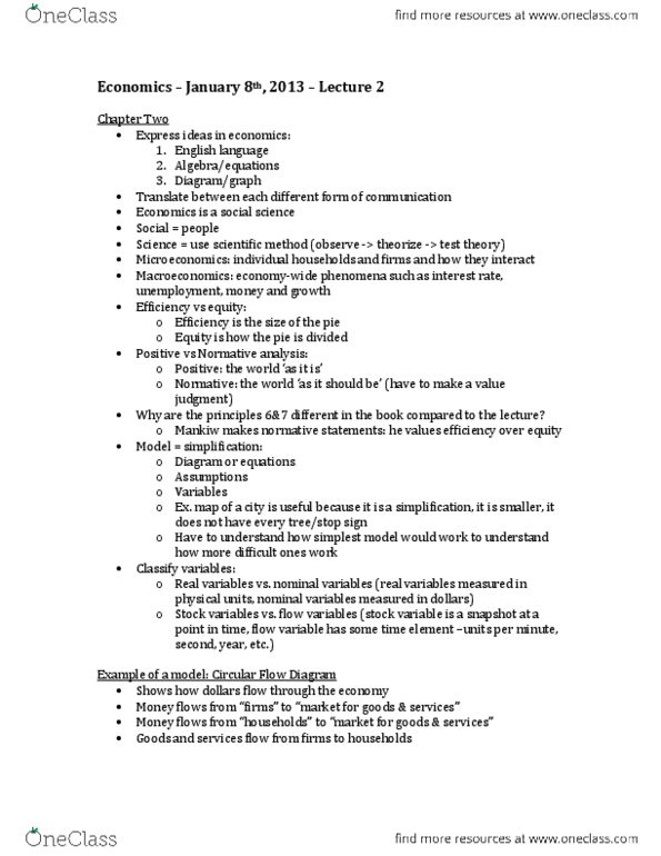 ECON 1BB3 Lecture Notes - Autarky, Scientific Method, Normal Good thumbnail