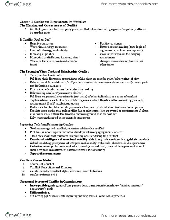 HTH 601 Chapter Notes - Chapter 11: Work Unit, Problem Solving, Communication Problems thumbnail