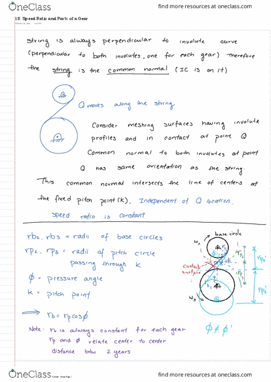 MEC E362 Lecture 18: Feb 16: 18. Speed Ratio and Parts of a Gear thumbnail