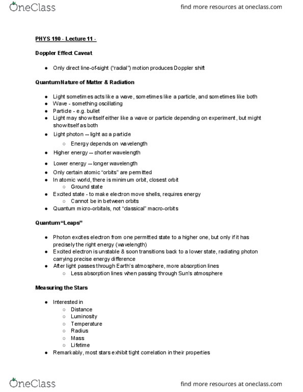 PHYS 190 Lecture Notes - Lecture 11: Photon, Inverse-Square Law thumbnail