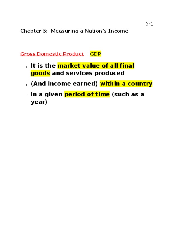 ECON 102 Lecture Notes - Walmart Canada, Net Income, Final Good thumbnail