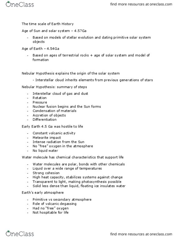 ENV100Y5 Lecture Notes - Lecture 3: Interstellar Cloud, Stellar Evolution, Nuclear Fusion thumbnail