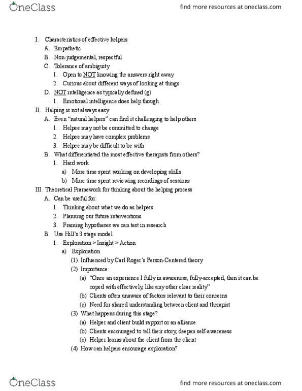 PSYC 433 Lecture Notes - Lecture 1: Irvin D. Yalom, Easy A, Note-Taking thumbnail