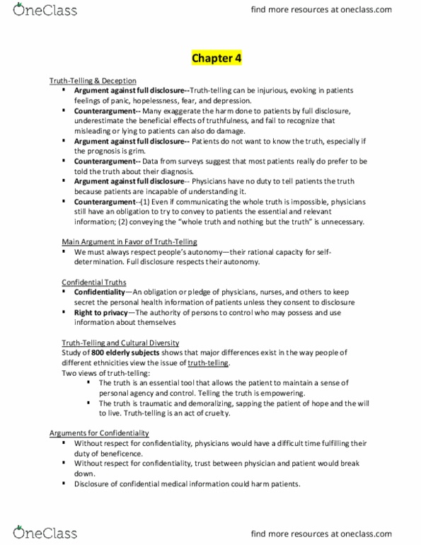 PHI 2396 Lecture Notes - Lecture 4: Counterargument thumbnail